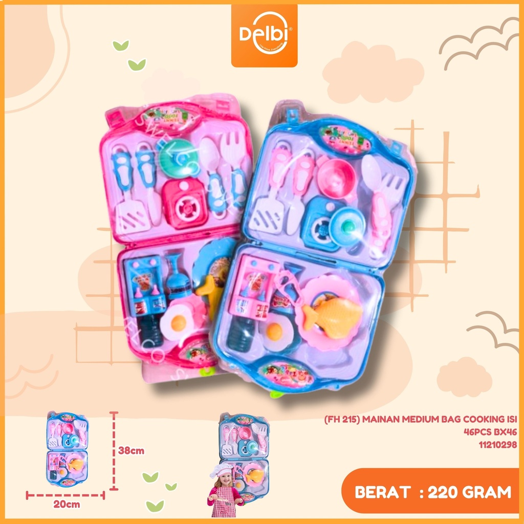 (FH 215) MAINAN MEDIUM BAG COOKING ISI 46PCS BX46