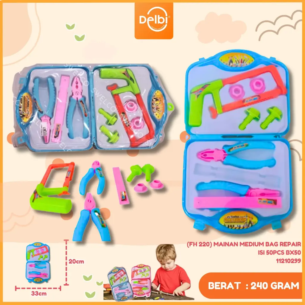 (FH 220) MAINAN MEDIUM BAG REPAIR ISI 50PCS BX50