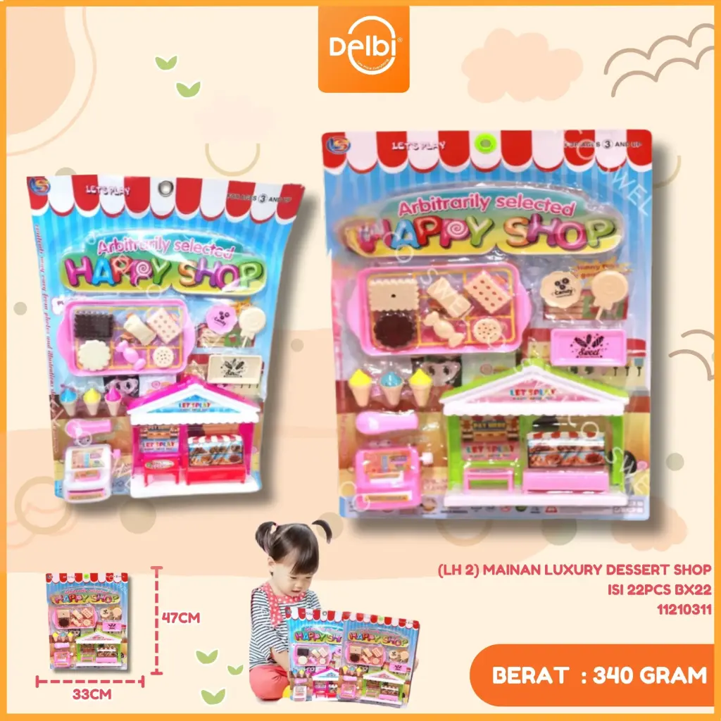 MAINAN LUXURY DESSERT SHOP ISI 22PCS BX22