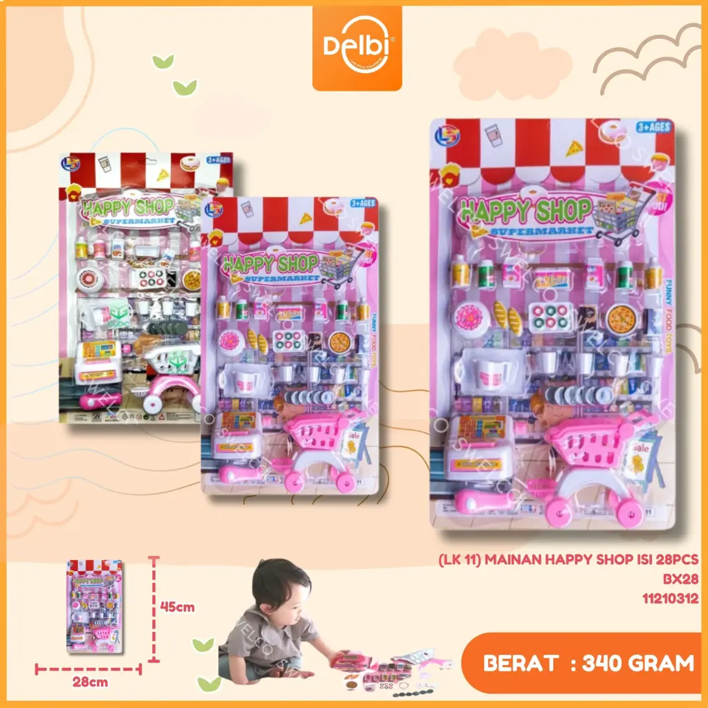 [11210312] (LK 11) MAINAN HAPPY SHOP ISI 28PCS BX28