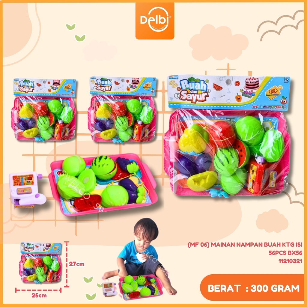 MAINAN NAMPAN BUAH KTG ISI 56PCS BX56