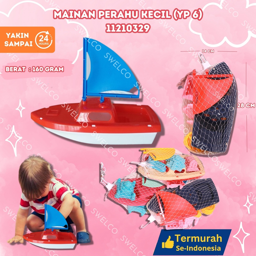 (YP 6) MAINAN PERAHU KECIL ISI 60PCS BX60