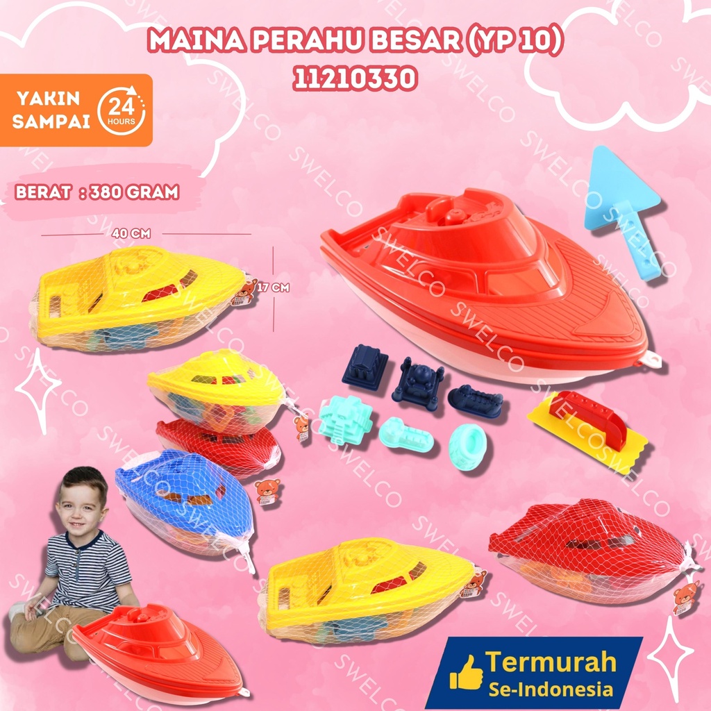 (YP 10) MAINAN PERAHU BESAR ISI 28PCS BX28