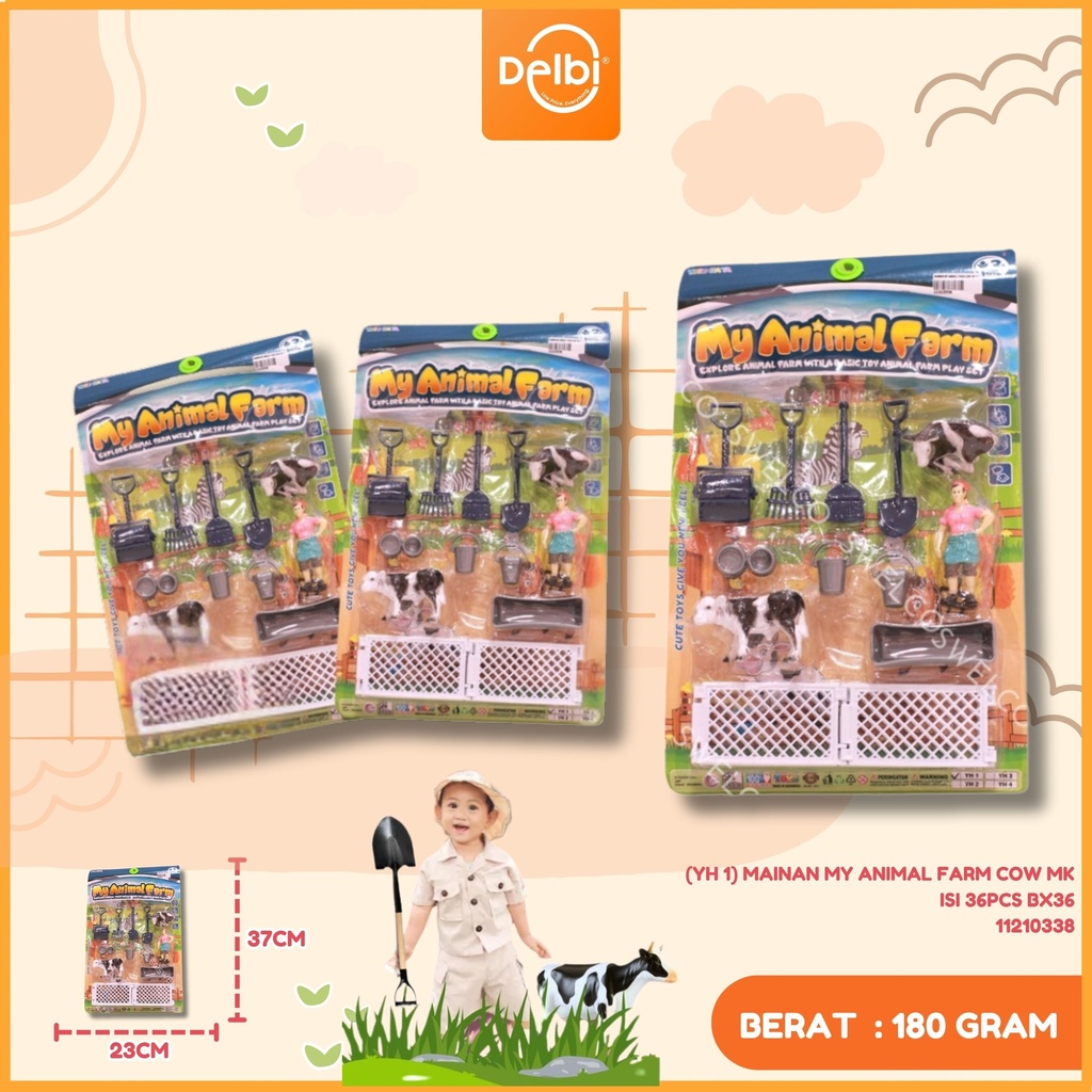 (YH 1) MAINAN MY ANIMAL FARM COW MK ISI 36PCS BX36