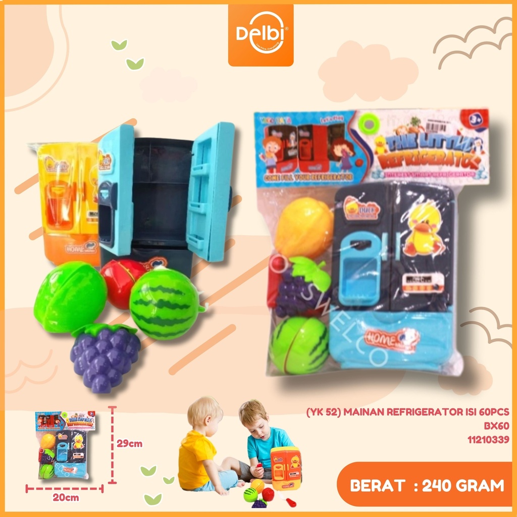 [YK 52] MAINAN REFRIGERATOR ISI 60PCS BX60