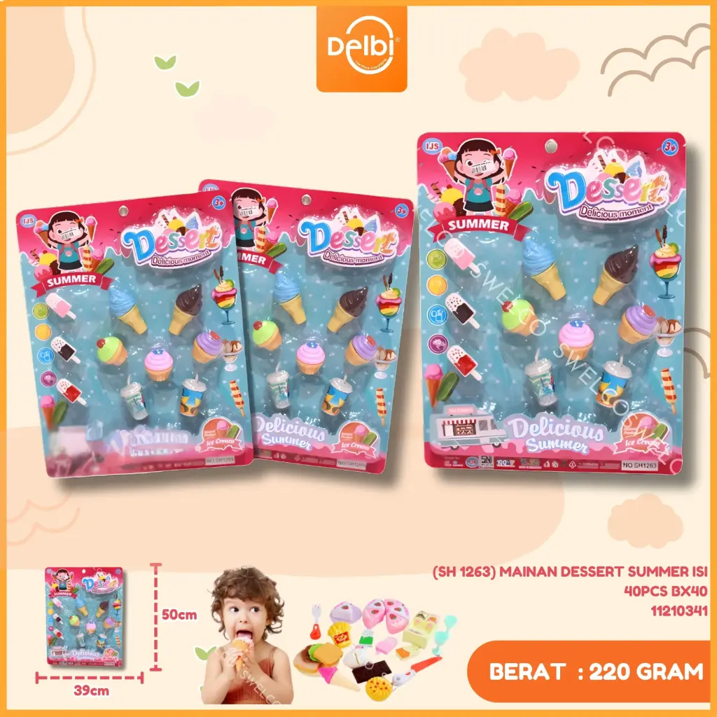 (SH 1263) MAINAN DESSERT SUMMER ISI 40PCS BX40