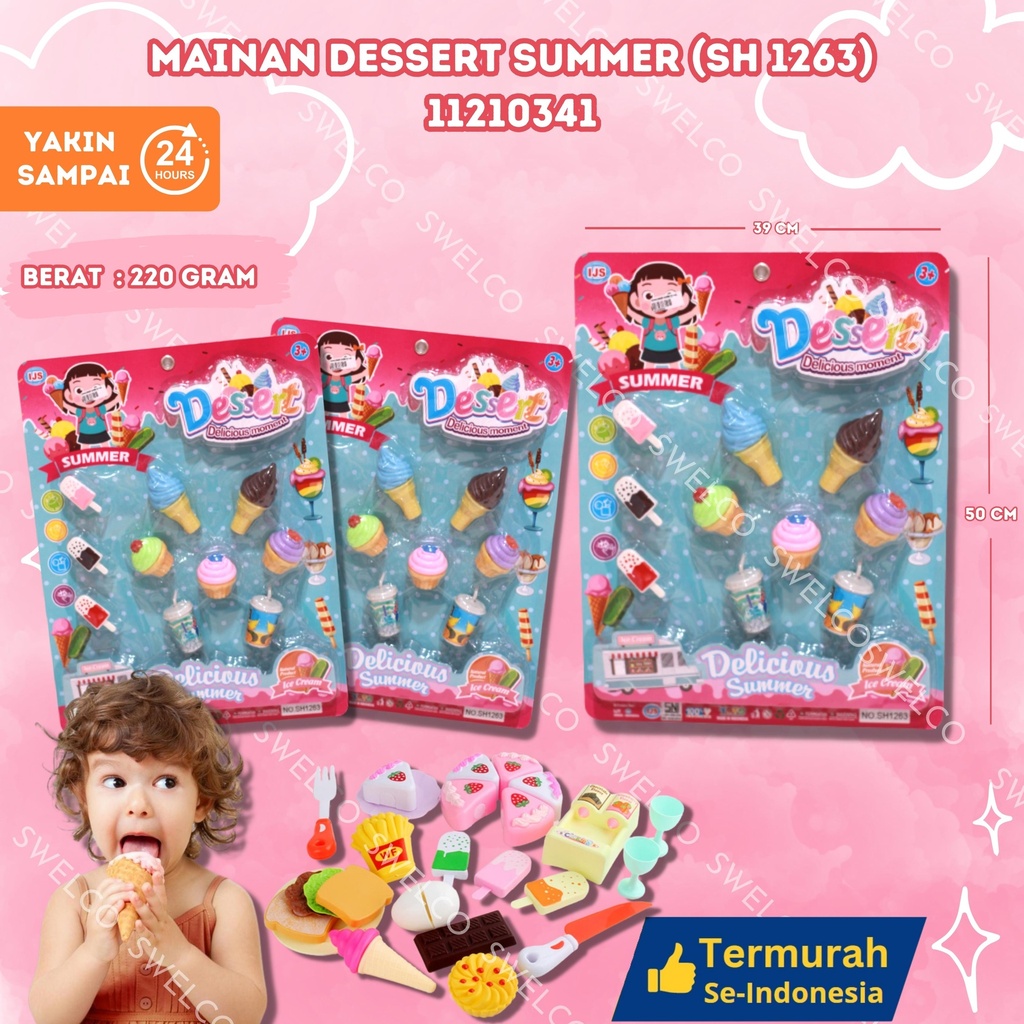 (SH 1263) MAINAN DESSERT SUMMER ISI 40PCS BX40