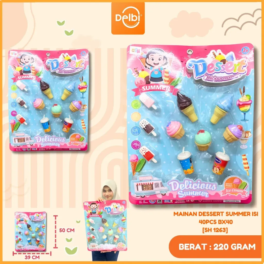 [SH 1263] MAINAN DESSERT SUMMER ISI 40PCS BX40