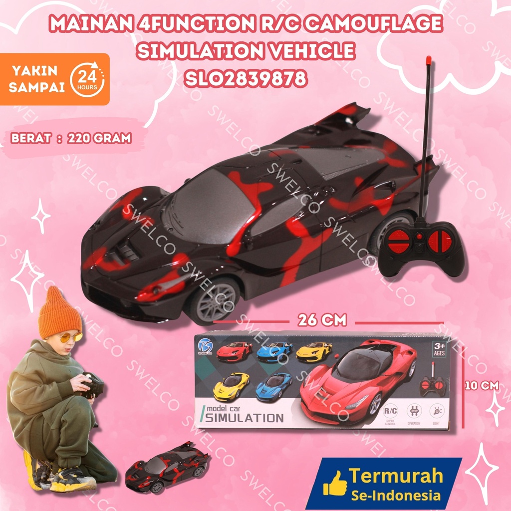 (168PCS) MAINAN 4FUNCTION R/C CAMOUFLAGE SIMULATION VEHICLE 636-3D BX168