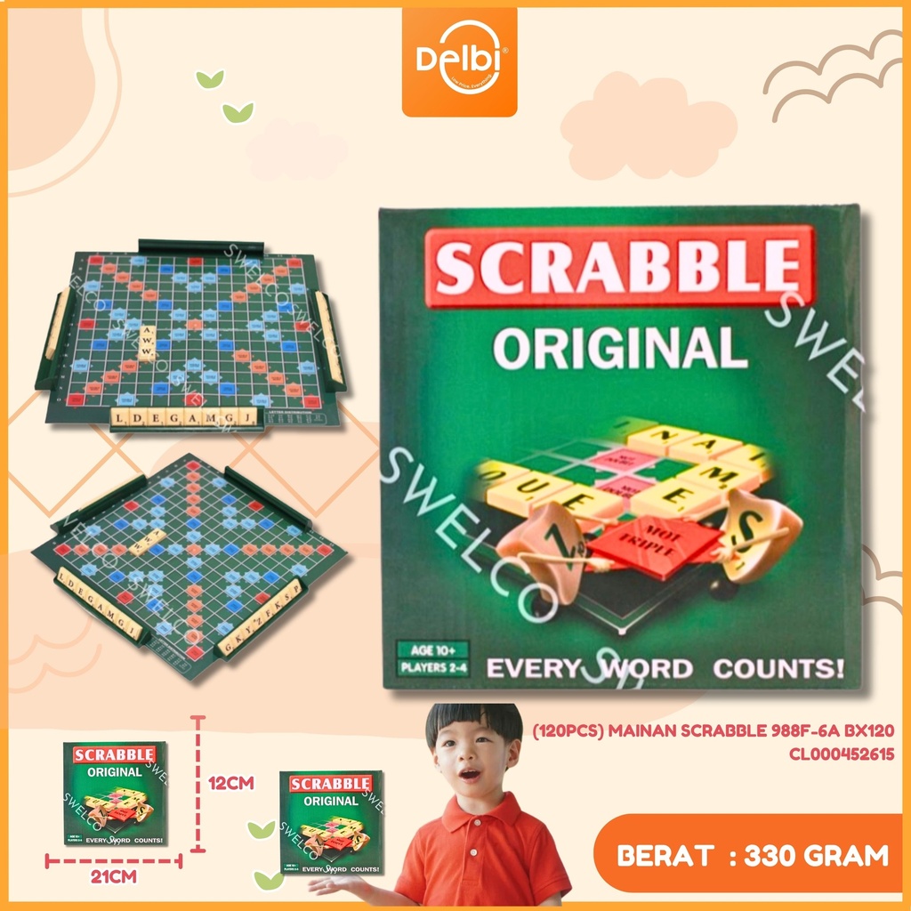 (120PCS) MAINAN SCRABBLE 988F-6A BX120