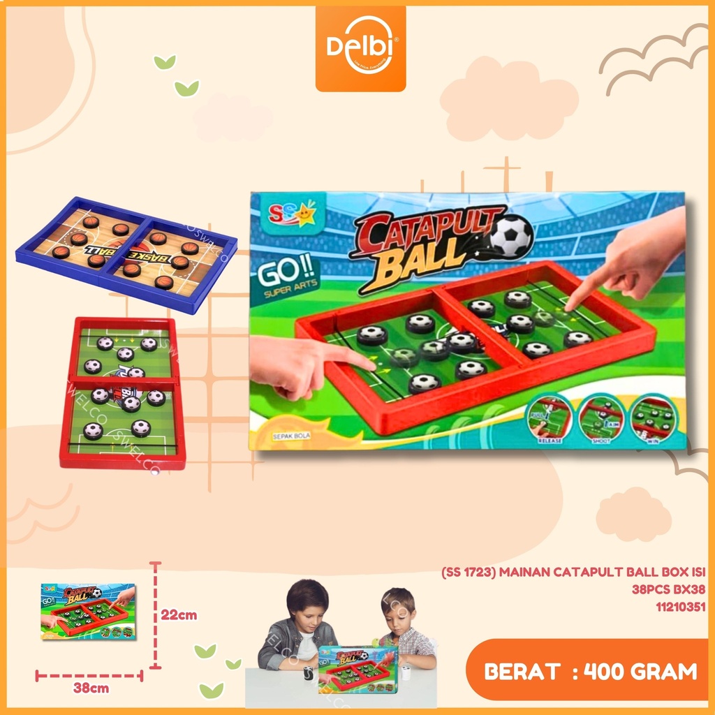 (SS 1723) MAINAN CATAPULT BALL BOX ISI 38PCS BX38