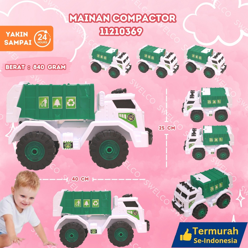(AK 73) MAINAN COMPACTOR ISI 11PCS BX11