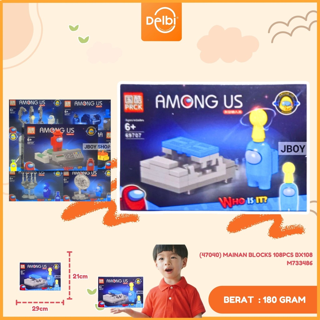 (47040) MAINAN BLOCKS 108PCS BX108