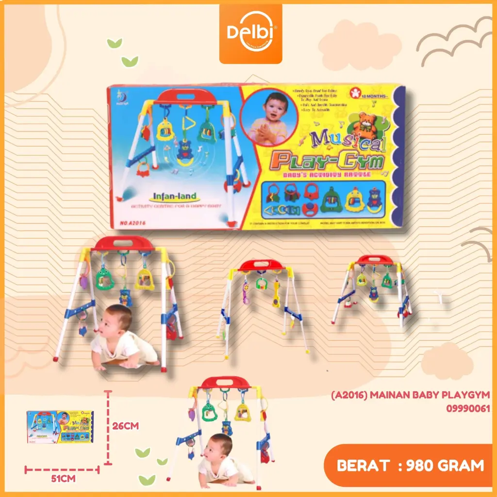 (A2016) MAINAN BABY PLAYGYM