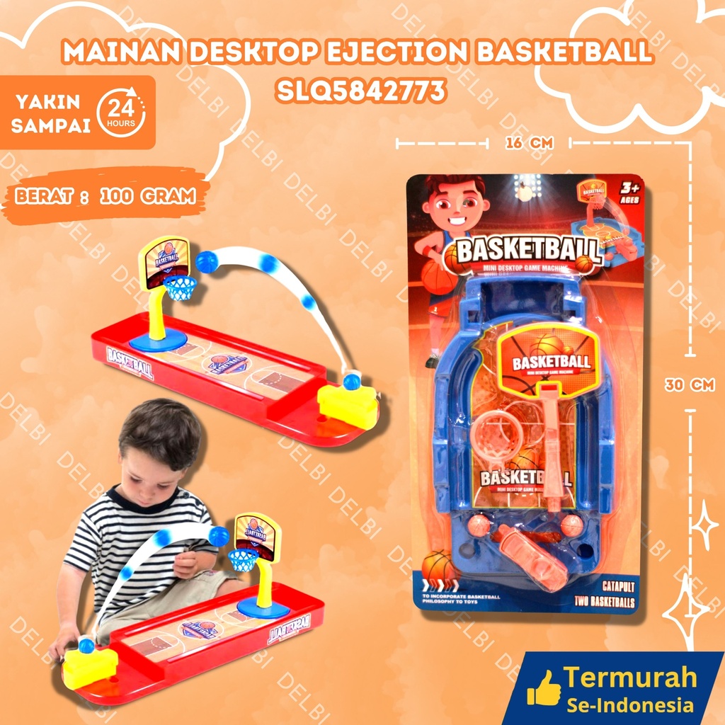 (D979) MAINAN DESKTOP EJECTION BASKETBALL ISI 216PCS BX216