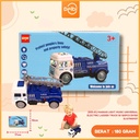 (833-61) MAINAN LIGHT MUSIC UNIVERSAL ELECTRIC LADDER TRUCK ISI 120PCS BX120