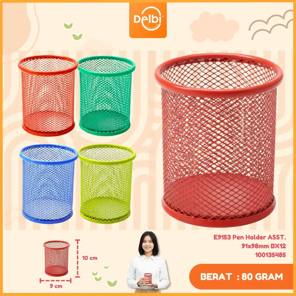 E9153 Pen Holder ASST. 91x98mm BX12