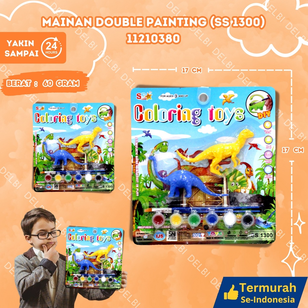 (SS 1300) Mainan Double Painting 264pcs MEWARNAI BX264