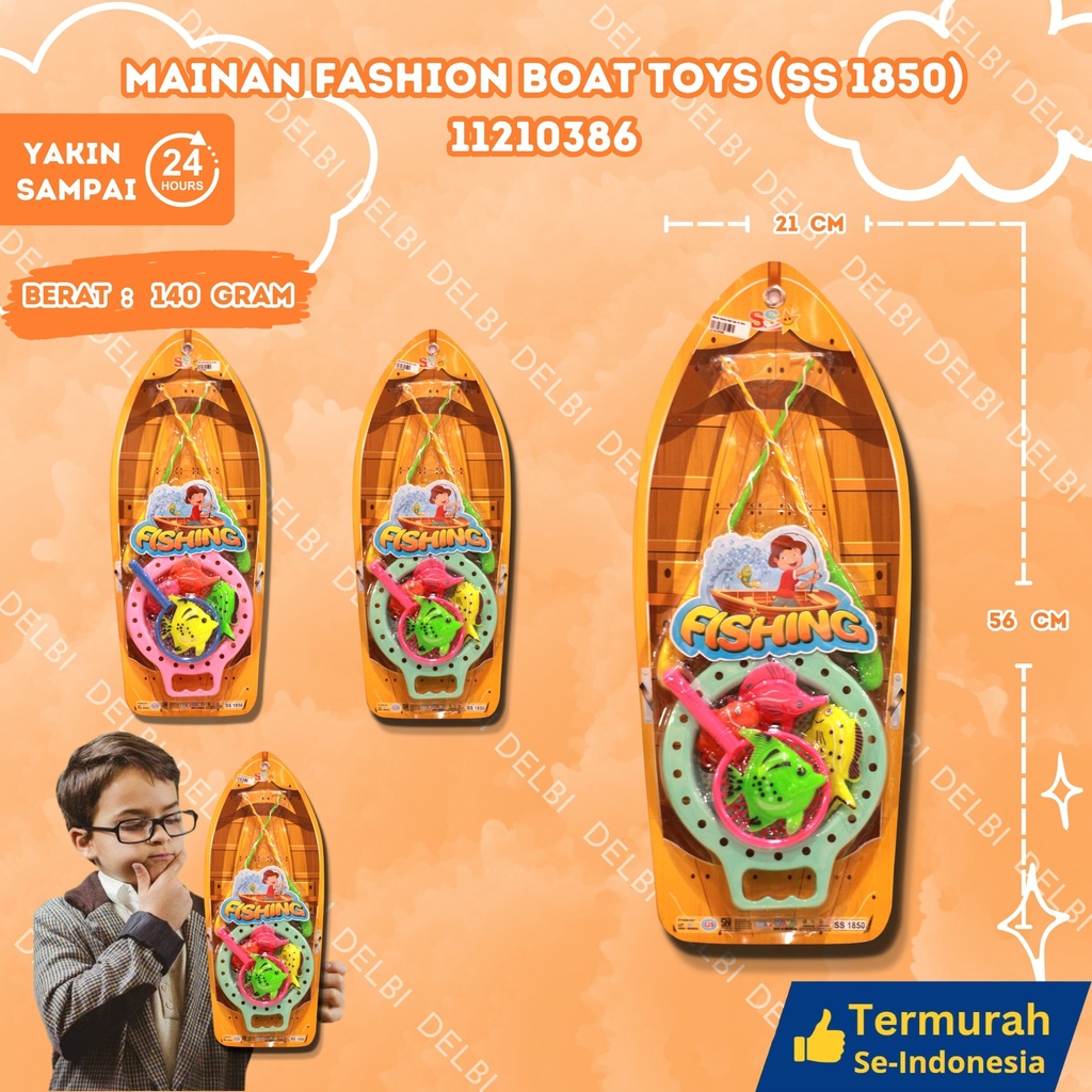(SS 1850) Mainan Fashion Boat Toys 72pcs KAPAL GANTUNG PANCINGAN BX72