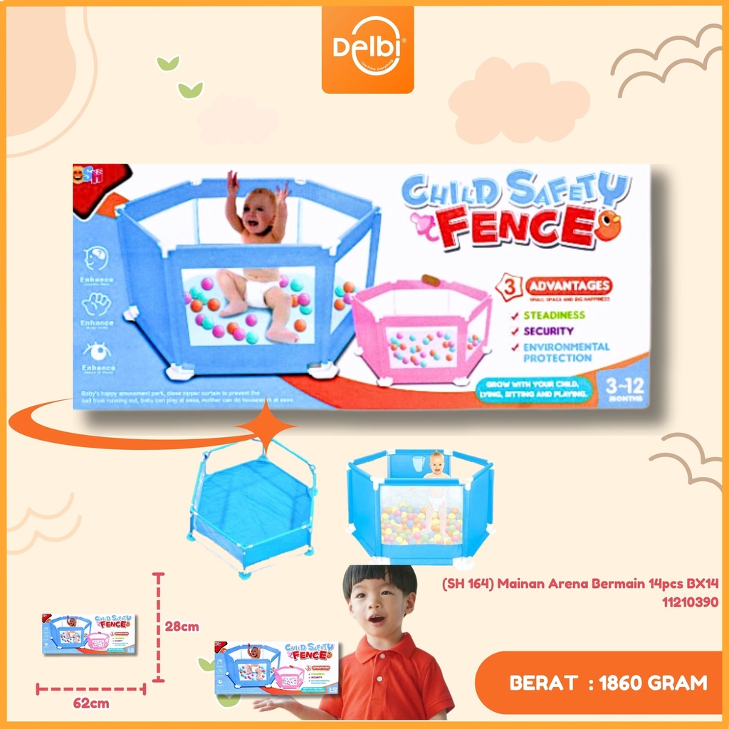 [SH 164] Mainan Arena Bermain 14pcs BX14