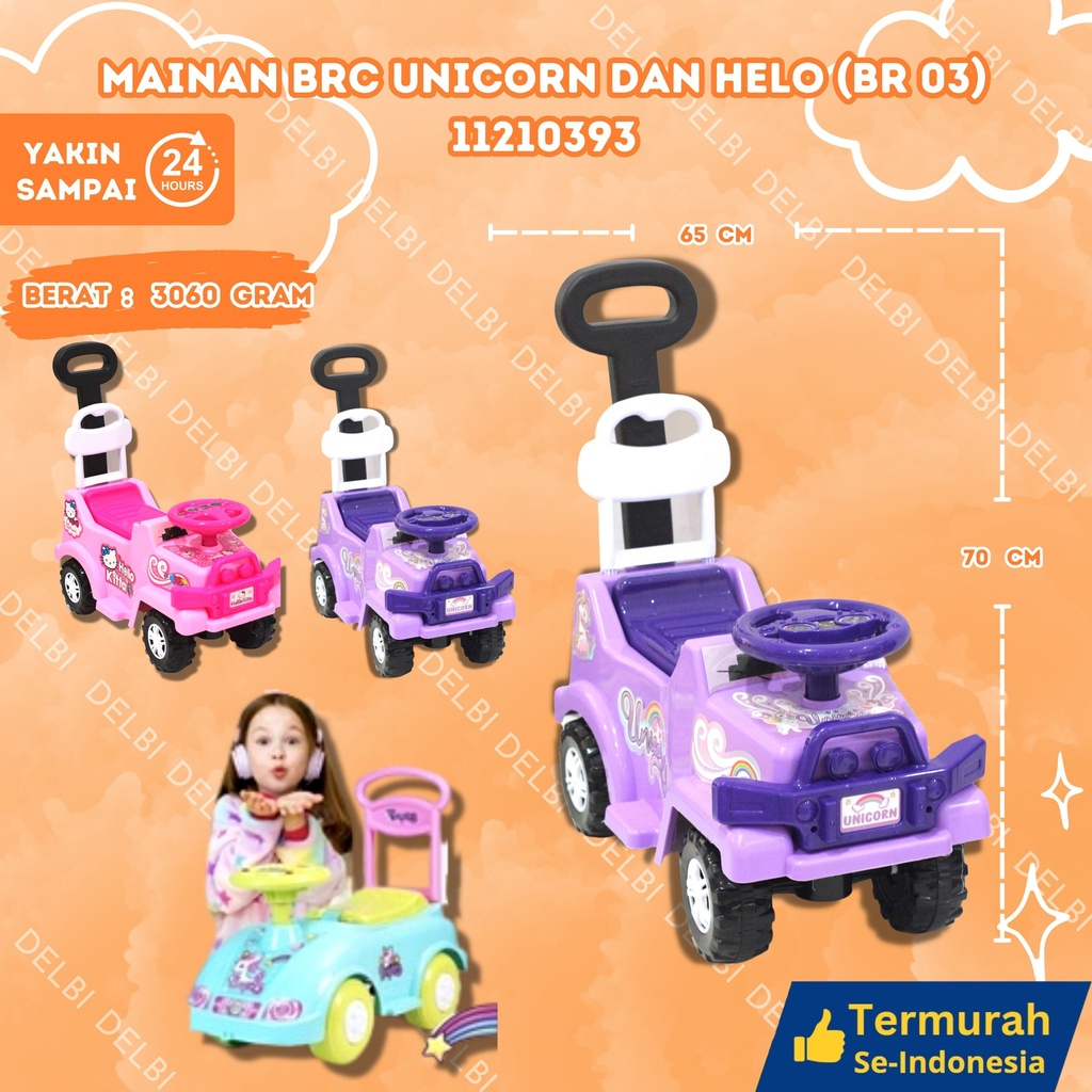 (BR 03) MAINAN BRC UNICORN DAN HELO 4PCS BX4