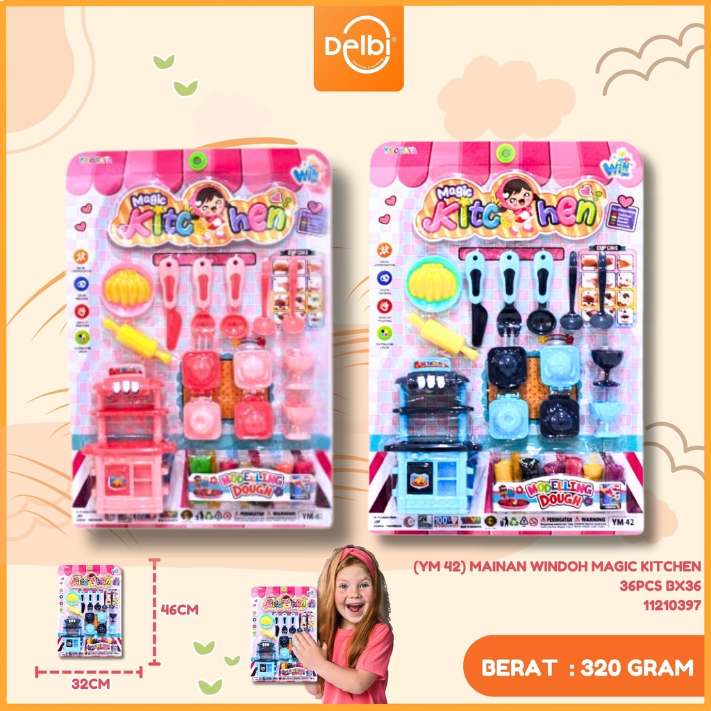 [11210397] (YM 42) MAINAN WINDOH MAGIC KITCHEN 36PCS BX36