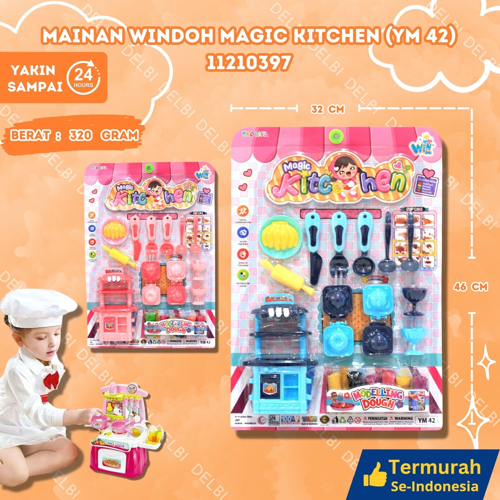 (YM 42) MAINAN WINDOH MAGIC KITCHEN 36PCS BX36