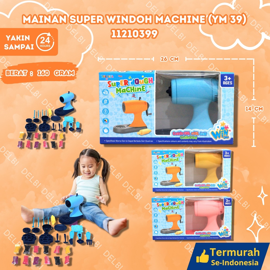 (YM 39) MAINAN SUPER WINDOH MACHINE 40PCS BX40