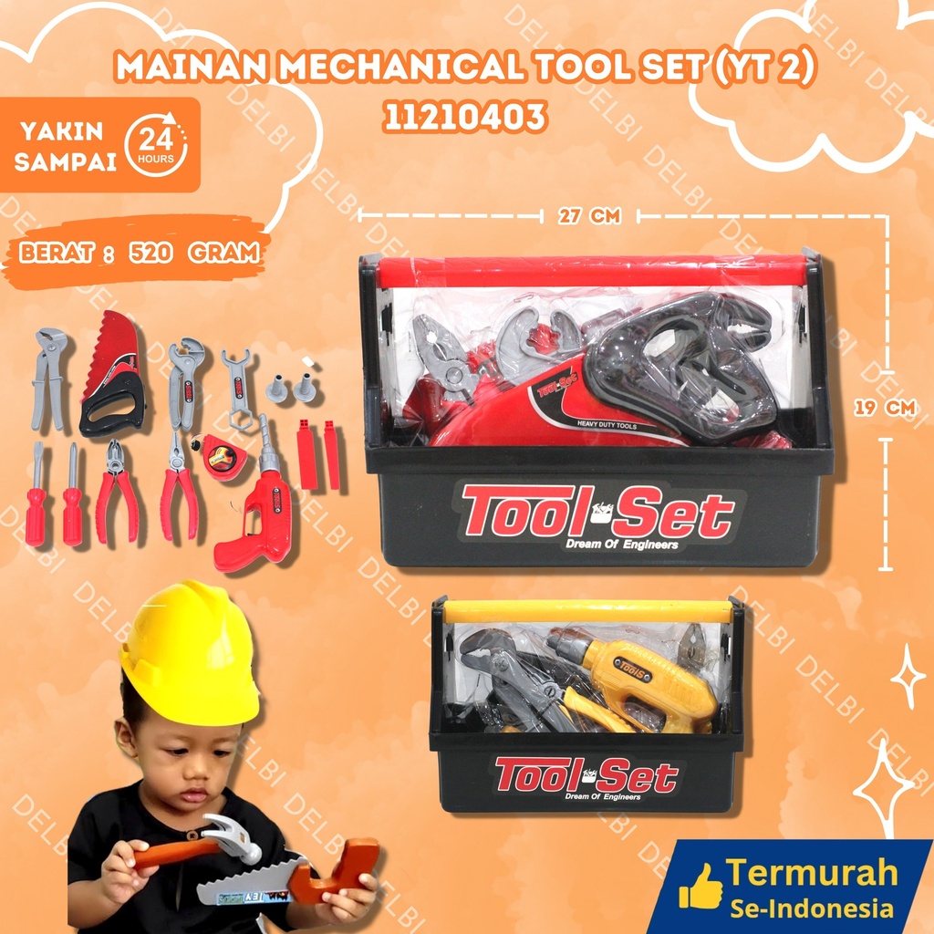 (YT 2) MAINAN MECHANICAL TOOL SET 24PCS BX24