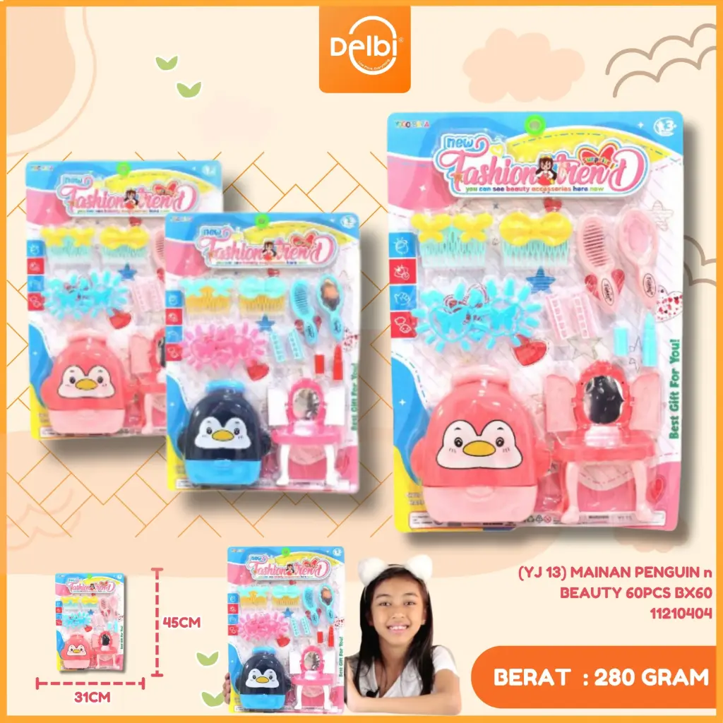 (YJ 13) MAINAN PENGUIN n BEAUTY 60PCS BX60
