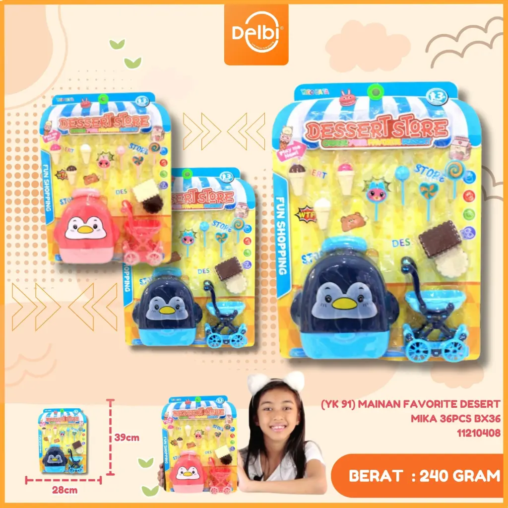 [11210408] (YK 91) MAINAN FAVORITE DESERT MIKA 36PCS BX36