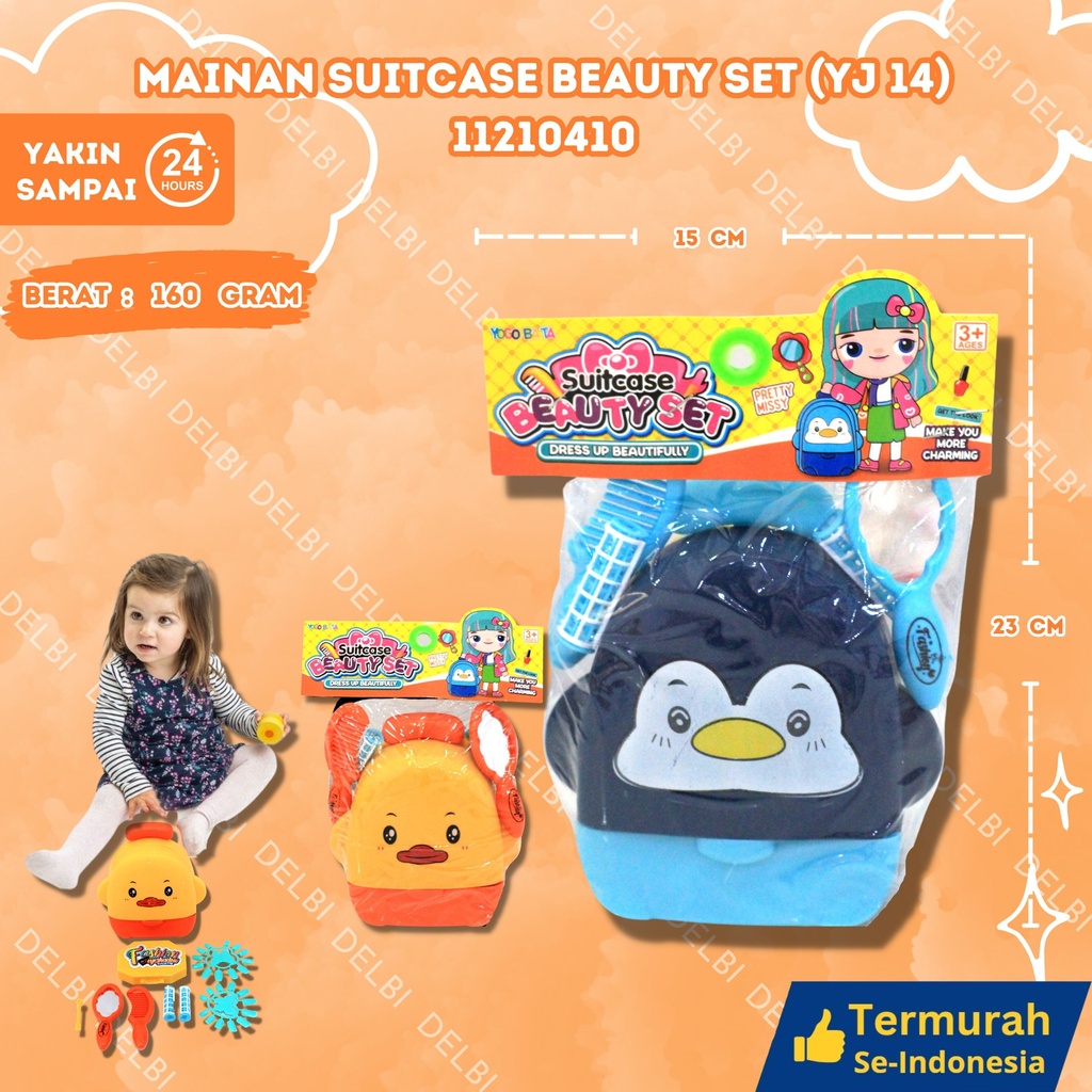 (YJ 14) MAINAN SUITCASE BEAUTY SET 88PCS BX88