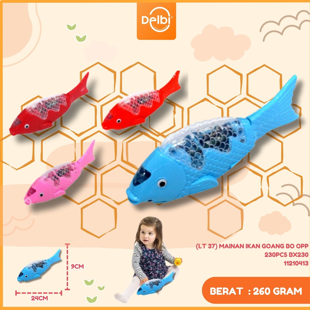 (LT 37) MAINAN IKAN GOANG BO OPP 230PCS BX230