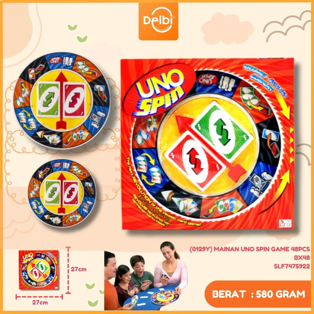 (0129Y) MAINAN UNO SPIN GAME 48PCS BX48