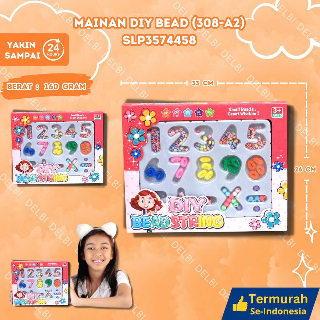 (308-A2) MAINAN DIY BEAD 84PCS BX84