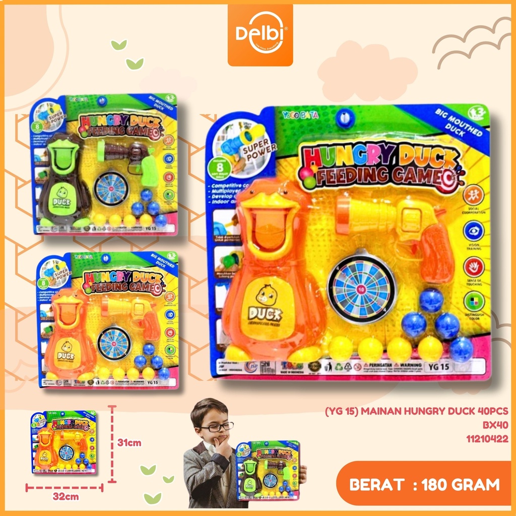 [YG 15] MAINAN HUNGRY DUCK 40PCS BX40