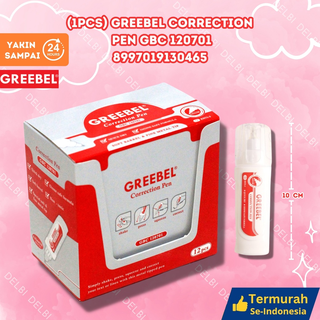 (1PCS) GREEBEL CORRECTION PEN GBC 120701 TIPEX CAIR BX432