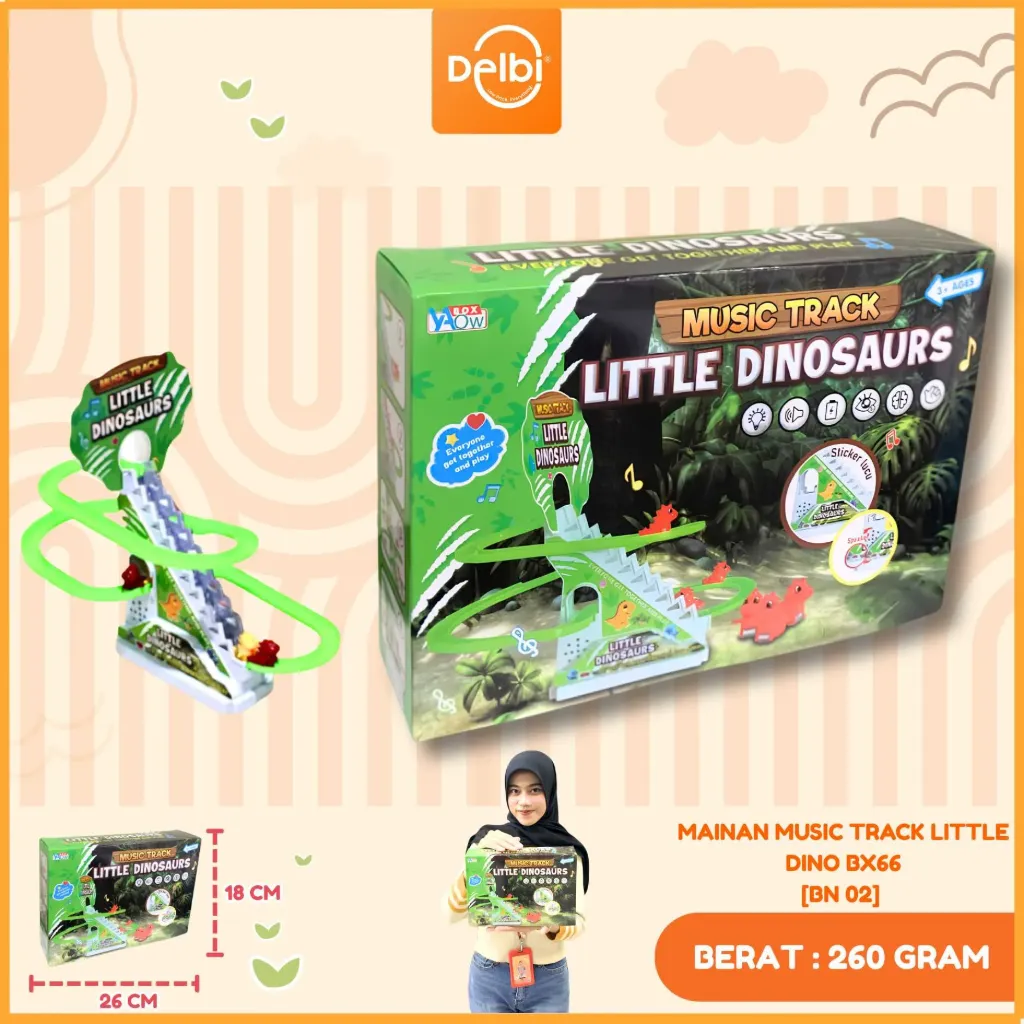 MAINAN MUSIC TRACK LITTLE DINO BX66