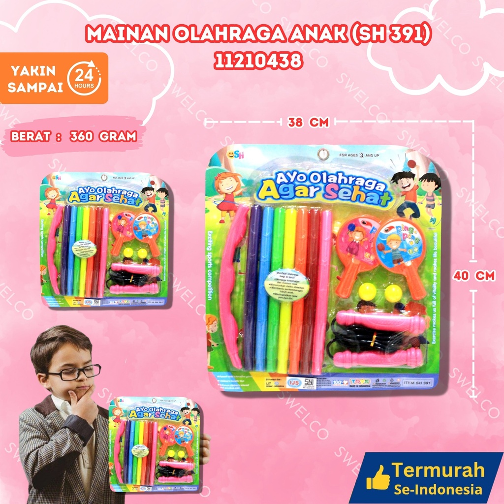 (SH 391) MAINAN OLAHRAGA ANAK 52PCS BX52