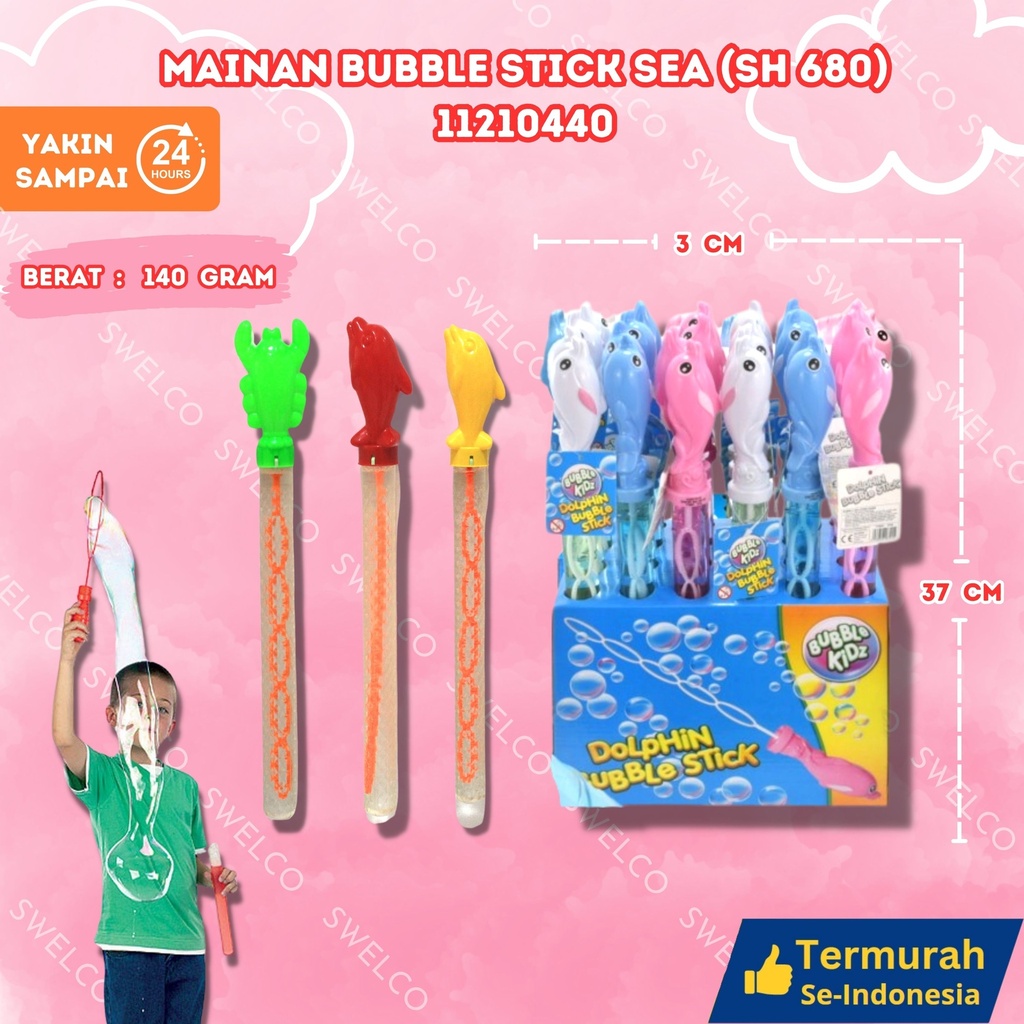 (SH 680) MAINAN BUBBLE STICK SEA 144PCS BX144