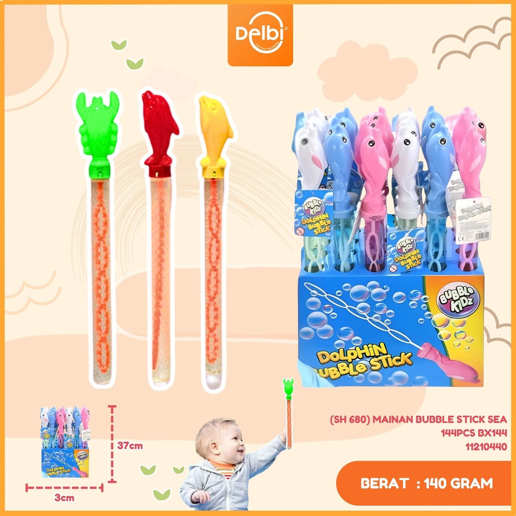 [SH 680] MAINAN BUBBLE STICK SEA 144PCS BX144