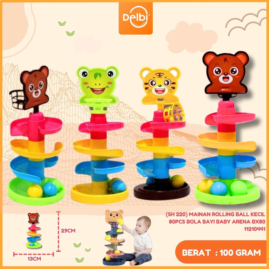 [SH 220] MAINAN ROLLING BALL KECIL 80PCS BOLA BAYI BABY ARENA BX80