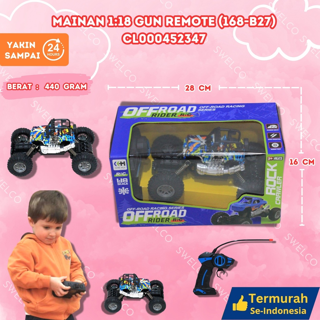 (168-B27) MAINAN 118 GUN REMOTE 60PCS BX60 BX1