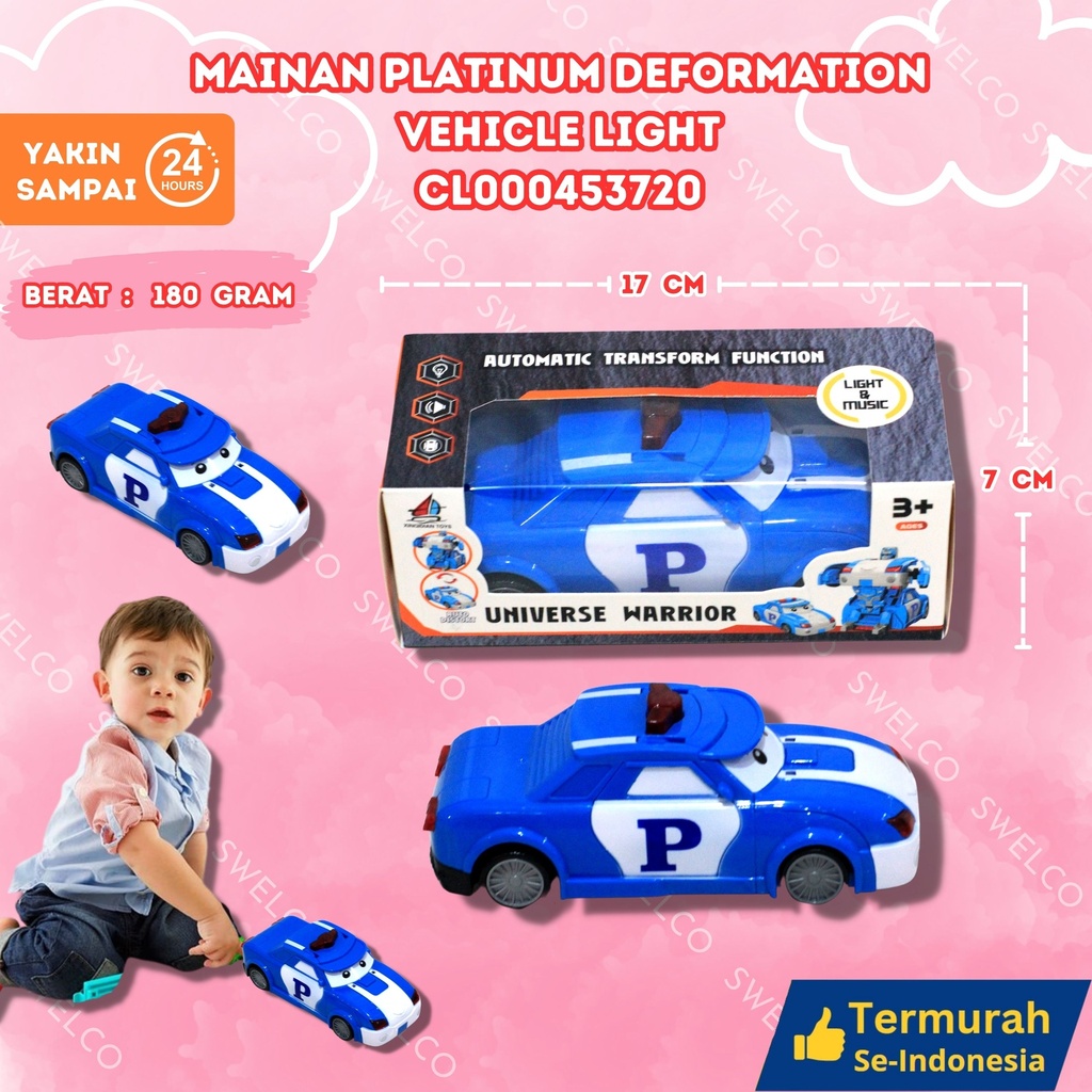 (826) MAINAN PLATINUM DEFORMATION VEHICLE LIGHT , IC (0826) 144PCS BX144