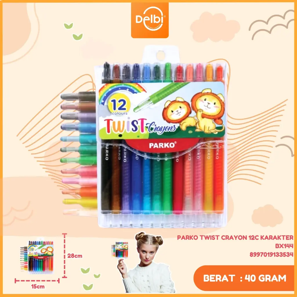 PARKO TWIST CRAYON 12C KARAKTER BX144