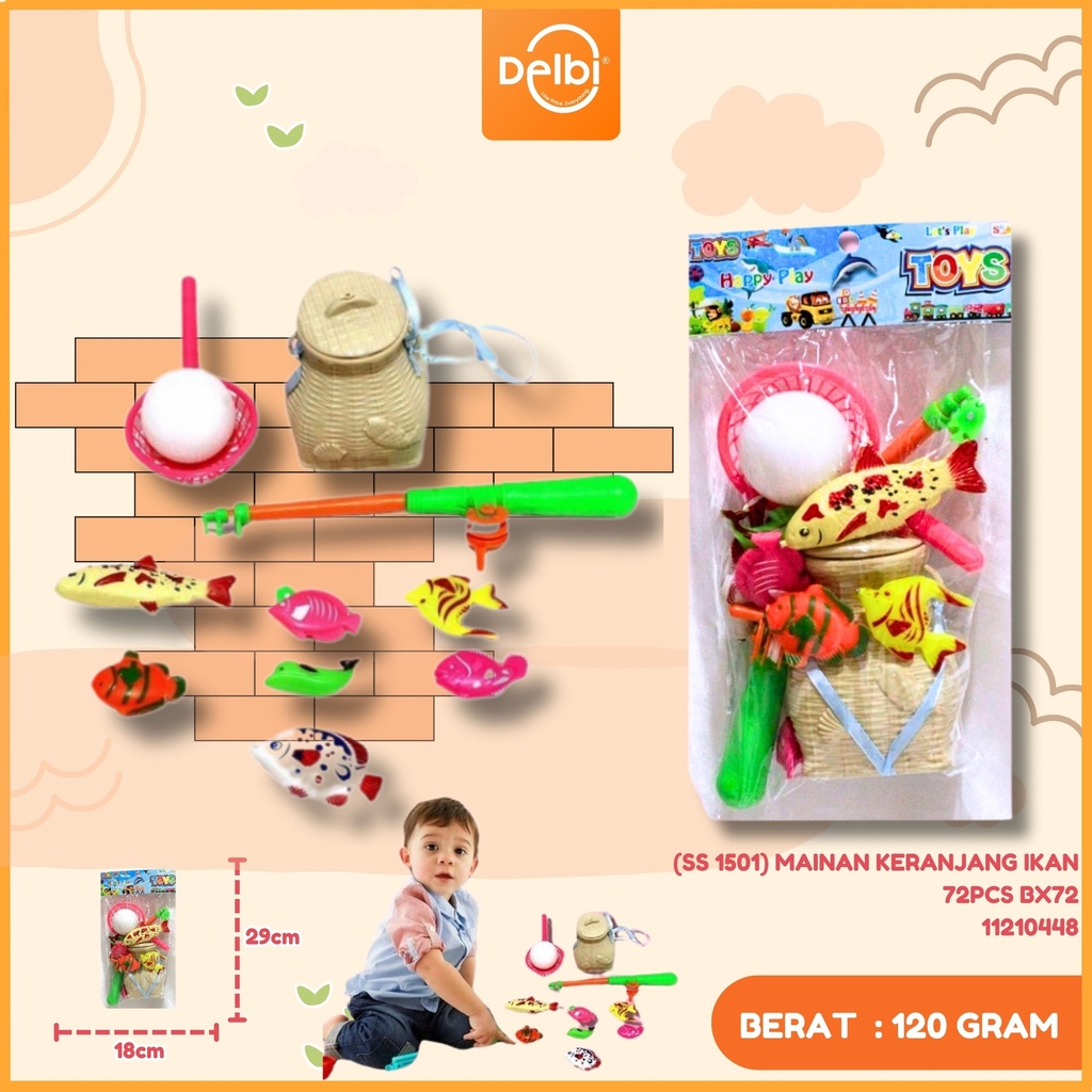[11210448] (SS 1501) MAINAN KERANJANG IKAN 72PCS BX72