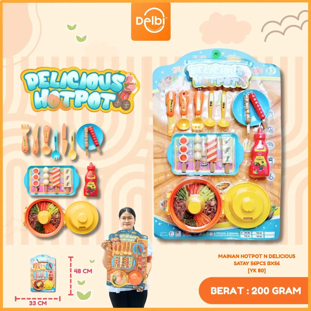 MAINAN HOTPOT n DELICIOUS SATAY 56PCS BX56