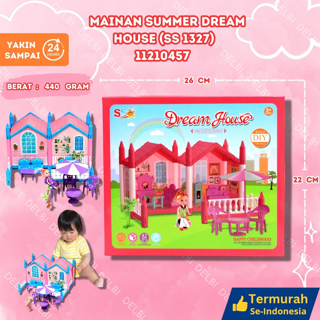 [11210457] (SS 1327) MAINAN SUMMER DREAM HOUSE 48PCS BX48