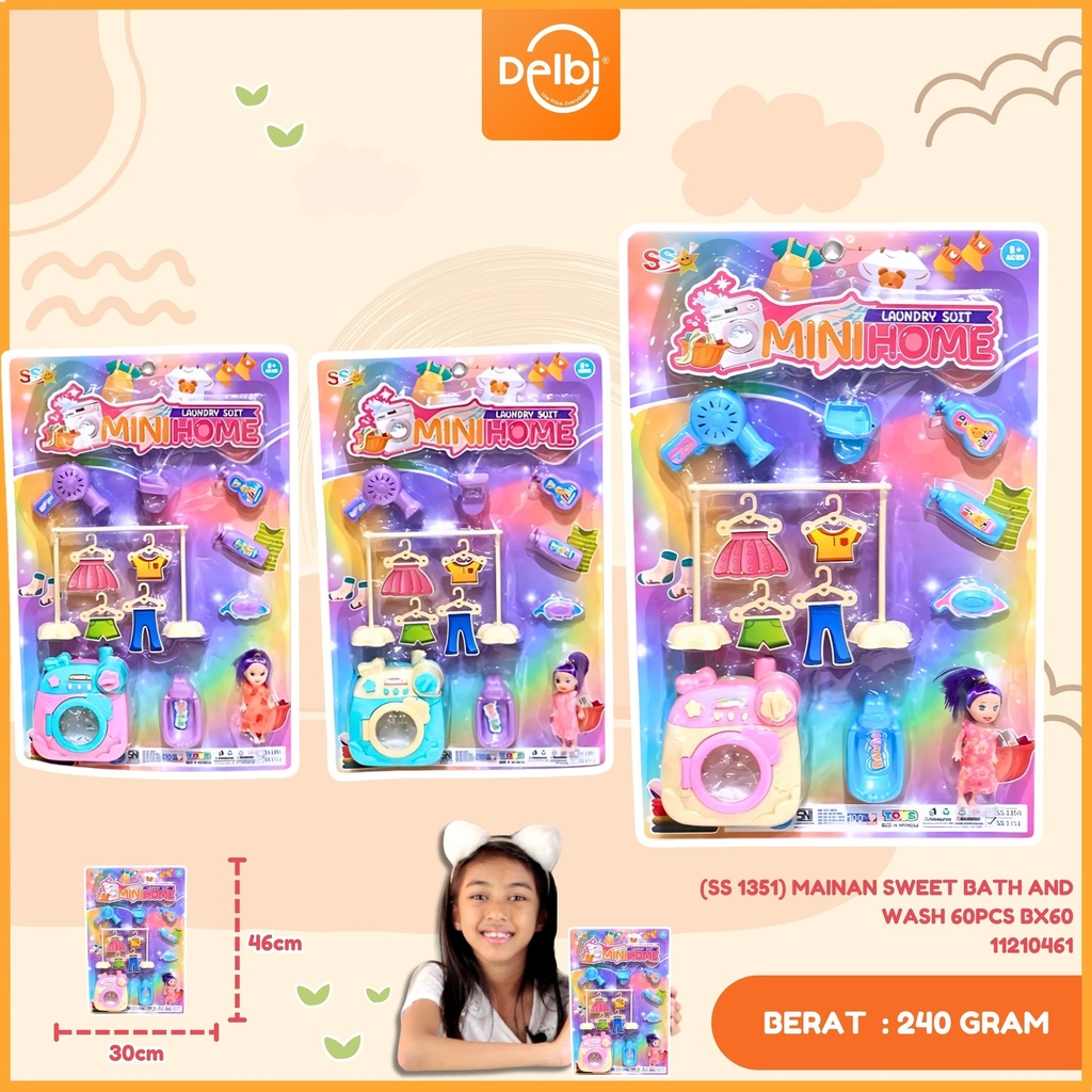 (SS 1351) MAINAN SWEET BATH AND WASH 60PCS BX60