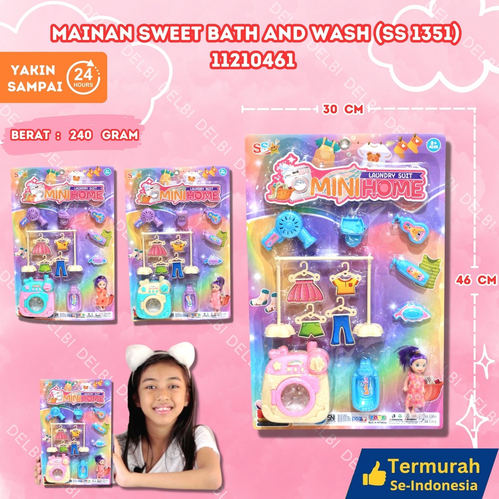 (SS 1351) MAINAN SWEET BATH AND WASH 60PCS BX60